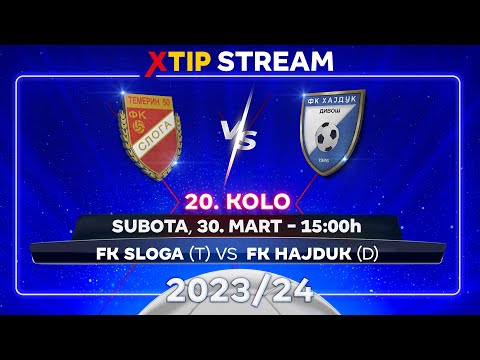 Sloga (Temerin) – Hajduk (Divoš) (subota, 30. mart, 15:00)