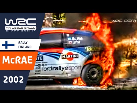 Colin McRae on Fire! Rally Finland 2002 - Ford Focus RS WRC rally car