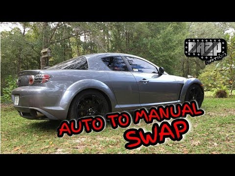 RX8 FULL AUTO TO MANUAL SWAP    PART 1