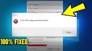 Error : ISO image extraction failure in Rufus - How To Fix This Error When Extracting iso File ✅