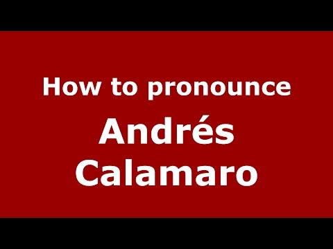 How to pronounce Andrés Calamaro (Spanish/Argentina) - PronounceNames.com