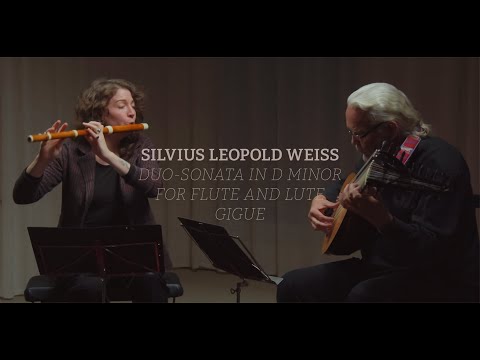 Weiss - Duo-Sonata in D minor - Gigue // Mara Winter & Robert Barto // Reconstruction KE Schröder