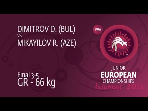 BRONZE GR - 66 kg: R. MIKAYILOV (AZE) df. D. DIMITROV (BUL) by TF, 8-0