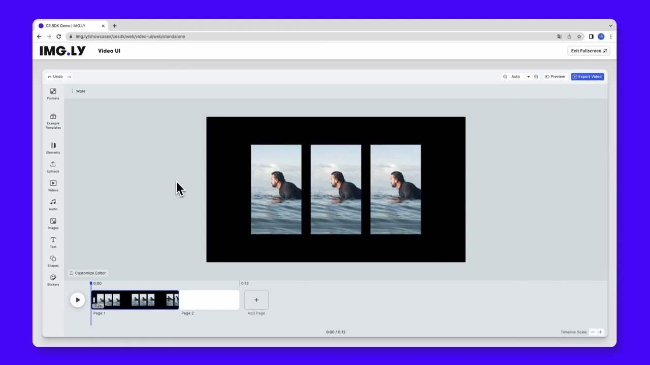 Intuitive Video Editor for Your App: CE.SDK │ Video UI Showcase