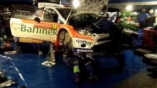 preview picture of video 'Park Serwisowy Hagfors  FORD Sołowow-Baran rally Sweden 06.02.2014'