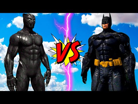 BATMAN VS BLACK PANTHER EPIC BATTLE