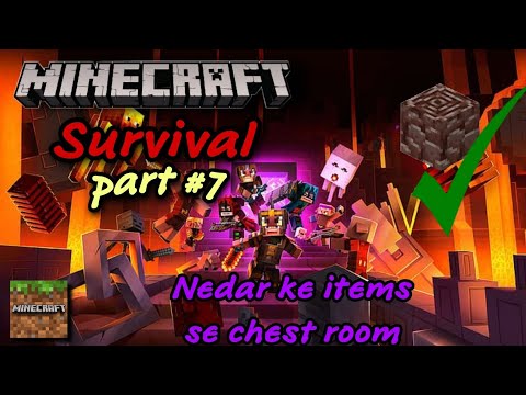 Minecraft Survival series part 7 | I made a store room| I am going to nedar #trending #youtubeshorts