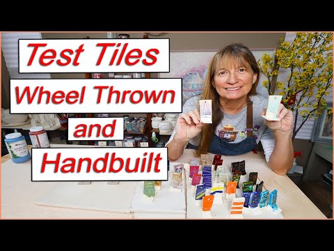 Making Pottery Glaze Test Tiles - Wheel Thrown and Handbuilt