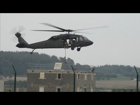 Army NG Fast Rope Insertion and Extraction