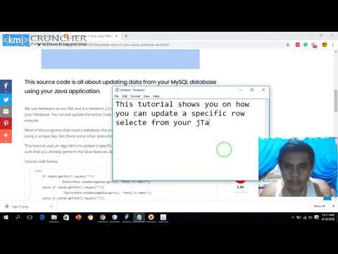 Update Data In Java Using Netbeans And Mysql