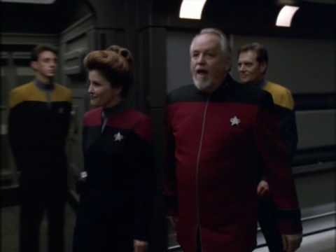 Captain Janeway first time on the USS Voyager