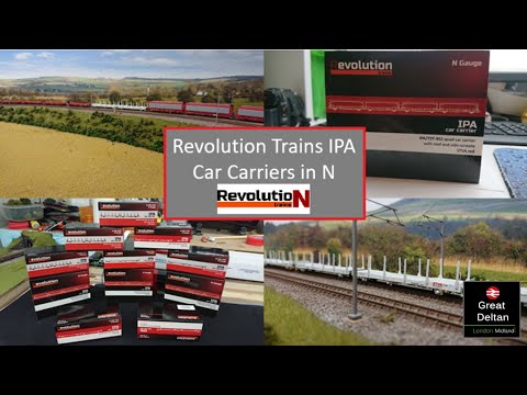 Revolution Trains IPA Car Carriers in N gauge