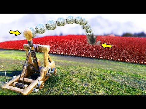 FULLY AUTO CATAPULT vs 20000 SOLDIERS! - Ultimate Epic Battle Simulator UEBS #2