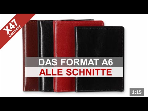 X47 - Ein kurzer Überblick - alle Schnitte im Format A6 (X47-034)