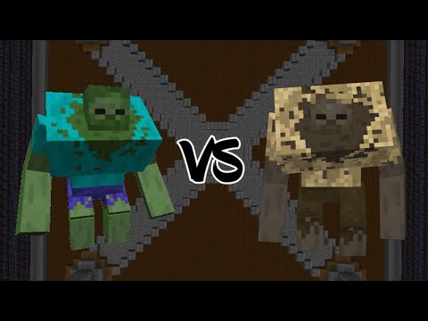 Mutant Zombie Vs. Mutant Husk | 1.16.5 Minecraft (Mob Battle)