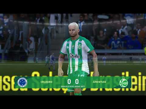 CRUZEIRO 3 X 0 JUVENTUDE (AO VIVO) COM IMAGENS BRASILEIRÃO SÉRIE A SIMULAÇÃO NO PES 21 OPTION FILE