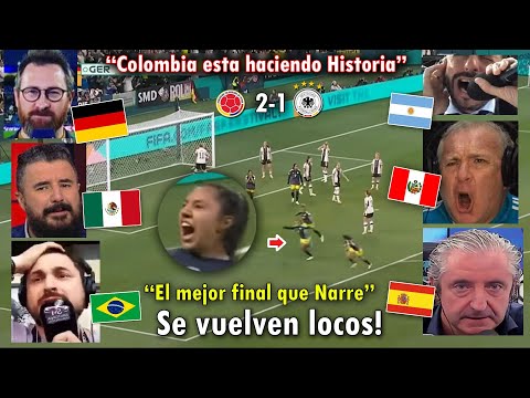 THIS IS HOW THE WORLD REPORTED IT! THIS IS HOW THEY REPORTED COLOMBIA'S GOALS | COLOMBIA VS GERMA...