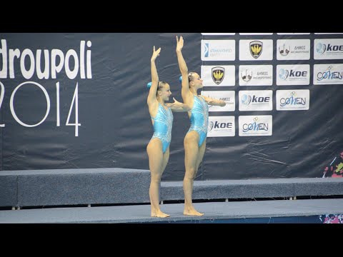 Mediterranean Synchronized Swimming Cup Comen 2014 - Dúo Spain - Sara Saldaña - Julia Echeberría