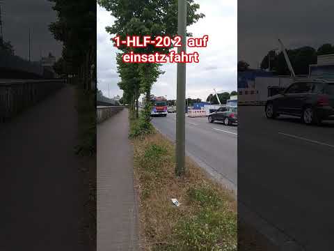 1-HLF-20 2 auf einsatz fahrt  bf hamm zum (VU) #feuerwehr #einsatz #HLF #nrw  #short