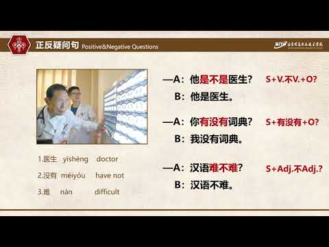 Chinese Grammar: Interrogative Sentence 基础汉语语法 疑问句