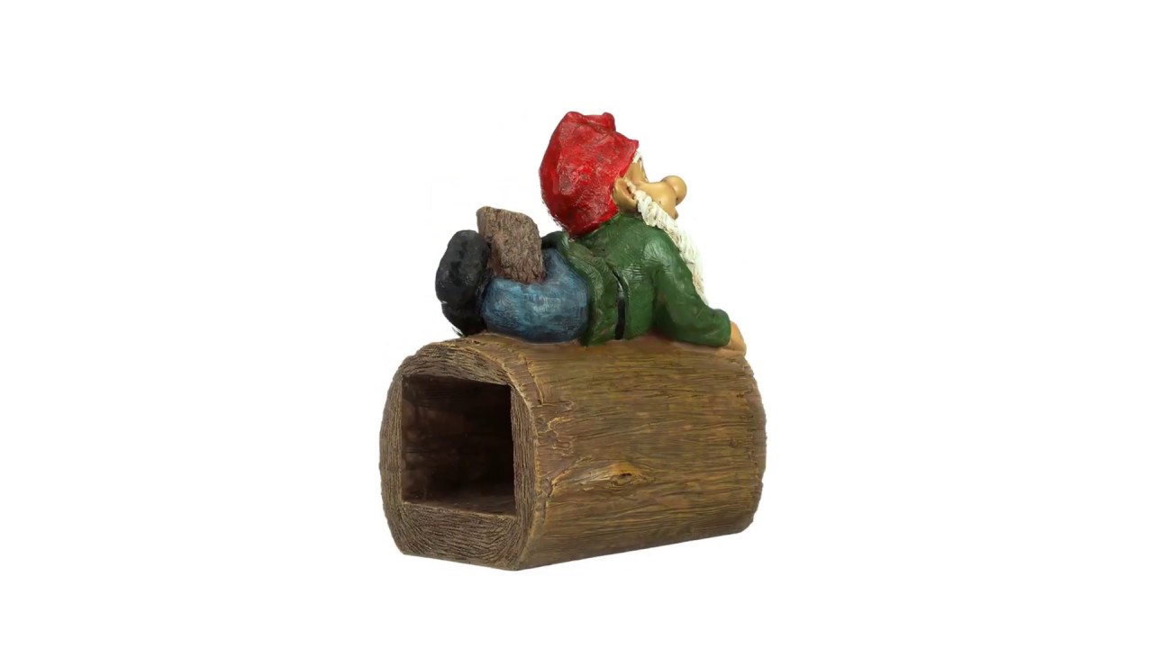 Stormy the Gnome Gutter Guardian Downspout Statue Video