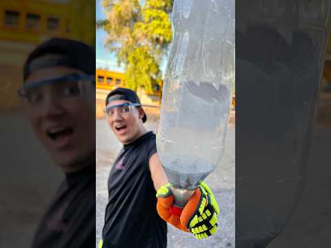 With this experiment you can break bottles