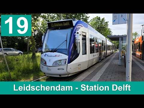HTM lijn 19: Leidschendam - Delft Station | HTM 4072 | 2025