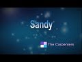 Sandy ♦ The Carpenters ♦ Karaoke ♦ Instrumental ♦ Cover Song