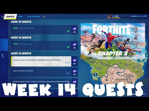 (Chapter 3) ALL Week 14 Challenges Guide - Fortnite Season 1