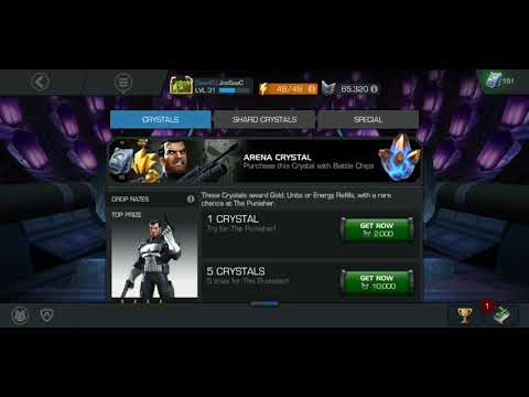 Arena CRYSTAL  opening!! Farming UNITS and punisher best way Marval contest of champions