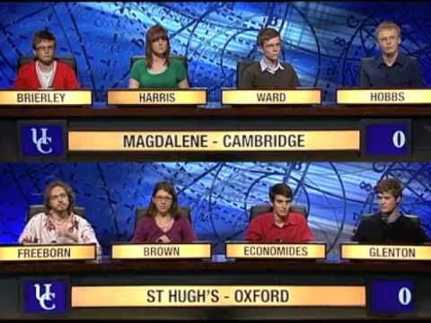 University Challenge: St Hugh's College, Oxford vs. Magdalene College, Cambridge - Part 1 of 3