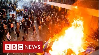 Mass protests against Covid restrictions in European cities - BBC News