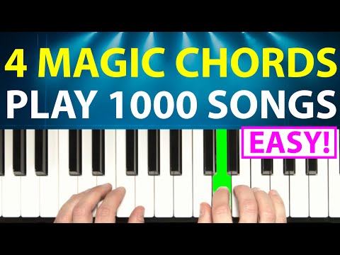 4 Magic Chords = 1000+ Songs! (Easiest Piano Trick EVER!)