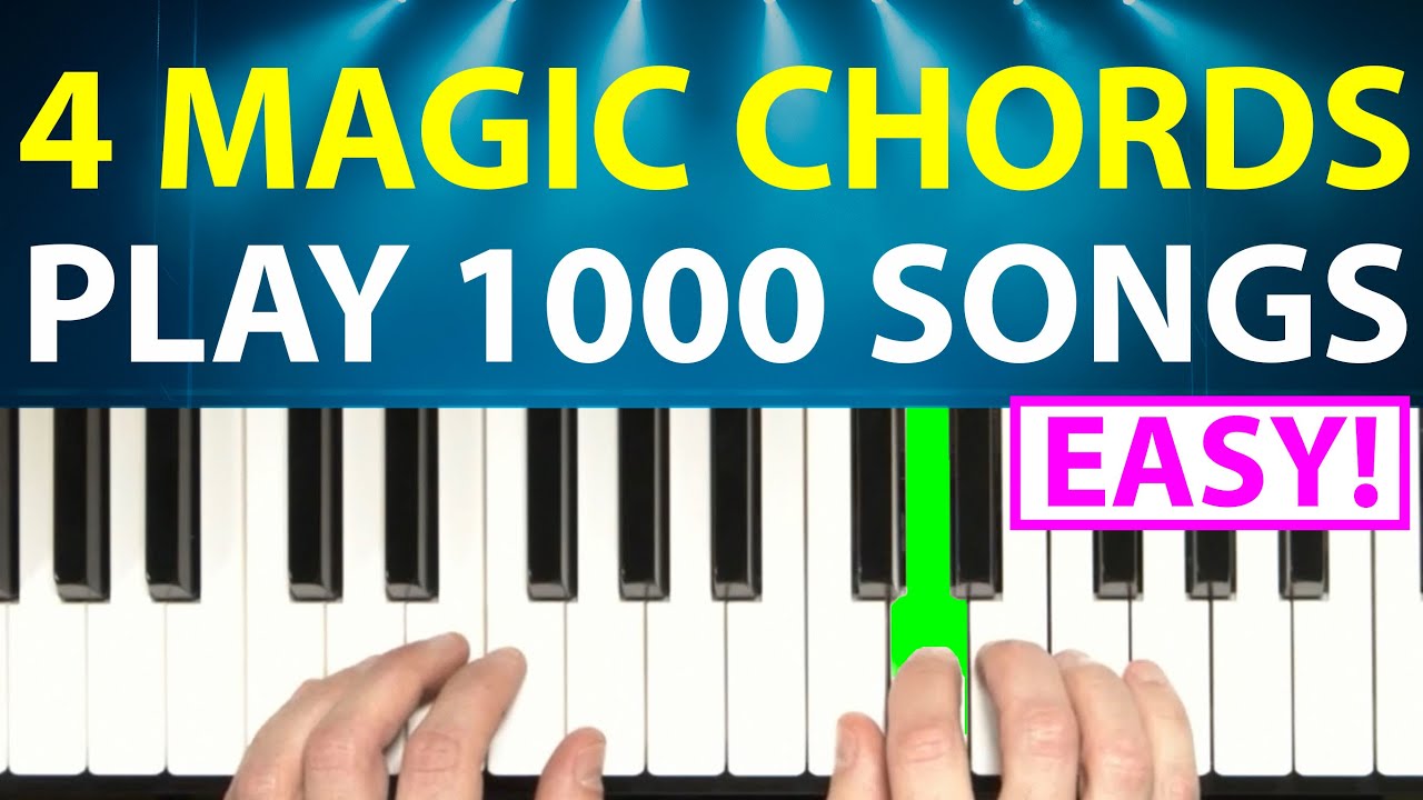 4 Magic Chords = 1000+ Songs! (Easiest Piano Trick EVER!)