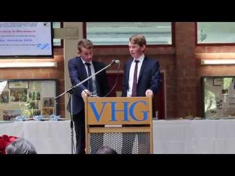 Abiturrede/ Abirede 2016 am VHG Bogen
