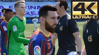 FIFA 21 4K Gameplay Barcelona vs Real Madrid El Clasico (Xbox One, PS4, PC)