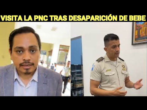 JOSE CHIC VISITA LA PNC POR EL CASO DEL BEBE DESAPARECIDO EN EL IGSS DE ESCUINTLA, GUATEMALA.