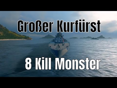 Großer Kurfürst T10 German Battleship | 8 kills | World of Warships