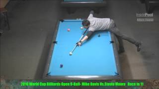 Mike Davis VS  Stevie Moore - 2016 World Cup Billiards 9 Ball Open Finals