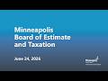 June 24, 2026 Board of Estimate and Taxation