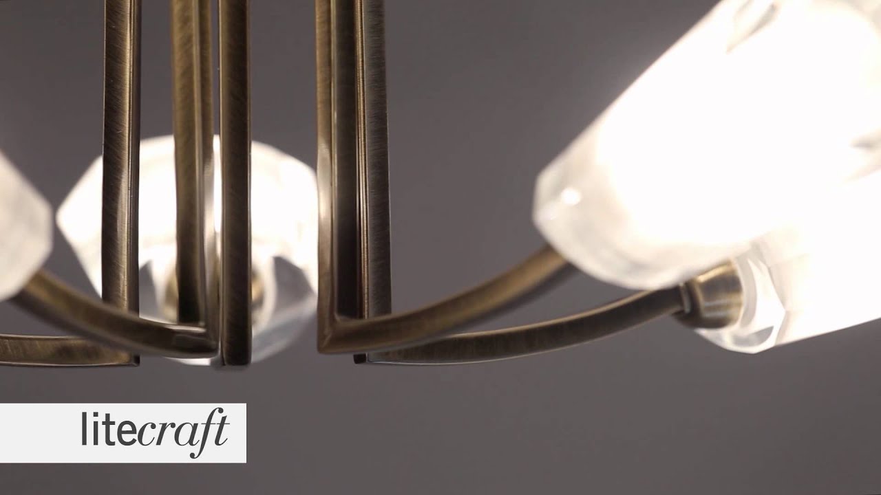 Watch video Kay 5 Light Semi Flush Ceiling Light - Antique Brass | Litecraft - Lighting Your Home Now Kay 5 Light Semi Flush Ceiling Light - Antique Brass | Litecraft - Lighting Your Home