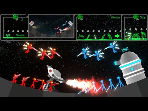 Stickman Fight in Space : Science Fiction War - Marble & Ragdoll battle