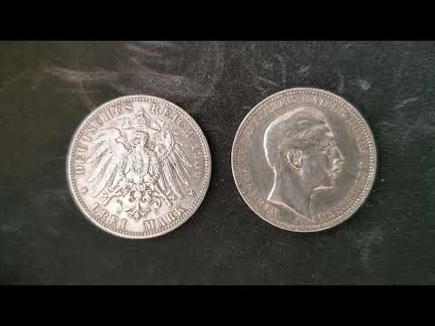 German Empire 3 Mark Coins
