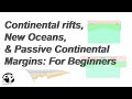 Continental Rifting New Oceans And Passive Continental Margins For Beginners