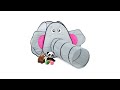 Pop Up Spielzelt Elefant Schwarz - Grau - Pink - Metall - Textil - 155 x 92 x 200 cm