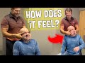 Dad Gets FIRST CRACK From Chiropractor Adjustment Chiropractic Chiropractor Adjustment