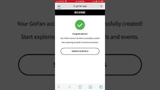 How to create an account in GoFan app