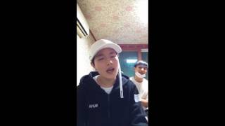 Lee Ki Won & Kim Seong Ri IG Live 20170730 (ParkHwayobi - Something like that)