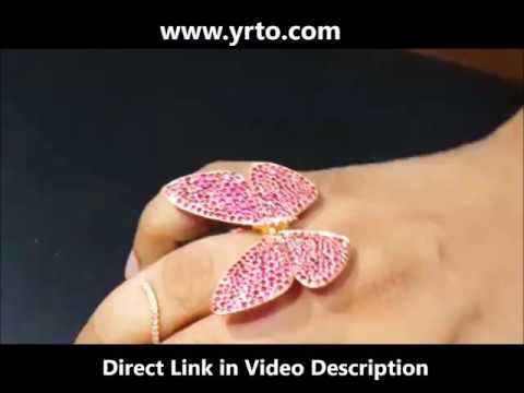 Butterfly Ring with Moving Wings