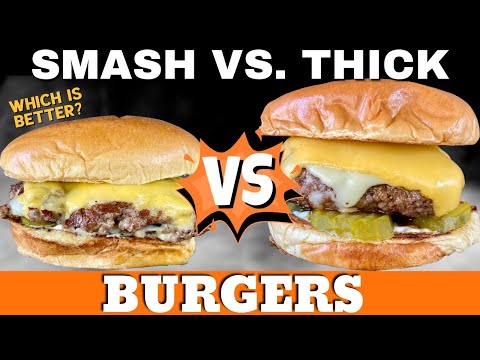 TO SMASH OR NOT?  Thick Burger vs Smash Burger on the Griddle - WHICH GRIDDLE BURGER IS BEST?